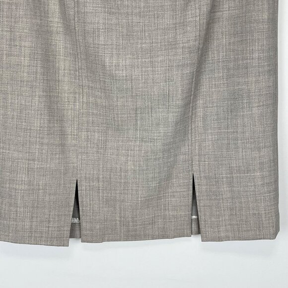 Doncaster Signature Womens Gray Pencil Skirt Virgin Wool Stretch size 12 - Picture 7 of 12
